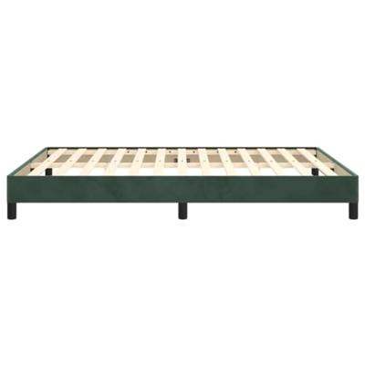 Bedframe fluweel donkergroen 140x190 cm