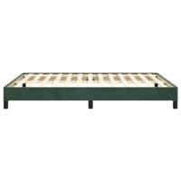 Bedframe fluweel donkergroen 140x190 cm - thumbnail