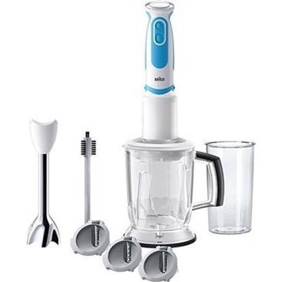Braun 4191-MQ5260WHBL Staafmixer 1000 W Met maatbeker, Met mixbeker, Turbofunctie Wit-blauw