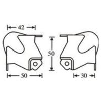 Adam Hall 4119 Bolhoek medium met verzet - thumbnail