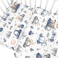 Ledikant Dekbedovertrek Cars Blauw 100 x 135 cm - thumbnail