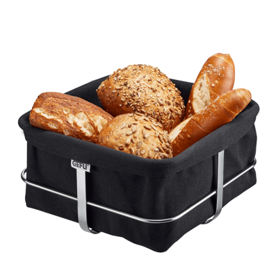 GEFU - Brunch - Broodmandje 22x22cm zwart