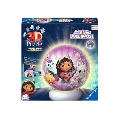 Ravensburger 3d puzzel nachtlamp gabby's dollhouse - 73st.