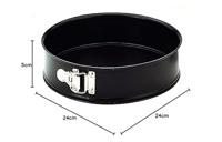 Springvorm Pan Ibili 820124 Staal Ø 24 x 6,5 cm Zwart Cirkelvormig - thumbnail
