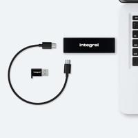 Integral USB-C SSD portable 500GB zwart SlimXpress 3.0 - 9500350 - thumbnail