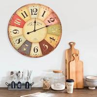 VidaXL Wandklok vintage stijl 60 cm meerkleurig - thumbnail