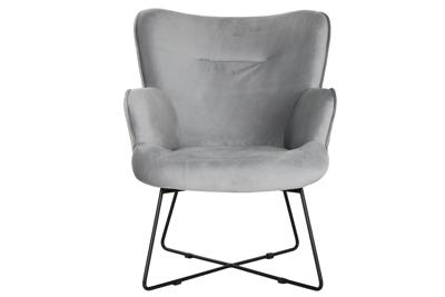 Armstoel DKD Home Decor Grijs Metaal 67 x 81 x 87 cm