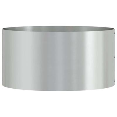 VidaXL Plantenring zilver 40 x 40 x 20 cm gegalvaniseerd staal