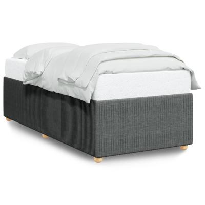 Bedframe zonder matras 120x190 cm stof donkergrijs