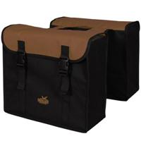 Greenlands dubbel tas 34l zwart/bruin - thumbnail