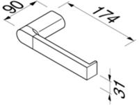Geesa Wynk Toiletrolhouder / Reserverolhouder Chroom 914509-02 - thumbnail