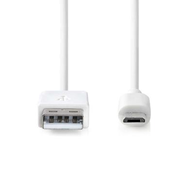 USB 2.0-Kabel | A Male - Micro-B Male | 1,0 m | Wit