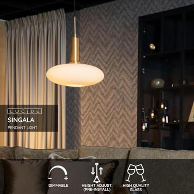 Lucide SINGALA - Hanglamp - Ø 30 cm - 1xE27 - Mat Goud / Messing Lucide SINGALA - Hanglamp - Ø 30 cm - 1xE27 - Mat Goud / Messing