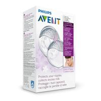 Set van 4 Philips AVENT Comfort borstvoedingskussens + cupvullingen transparant - thumbnail