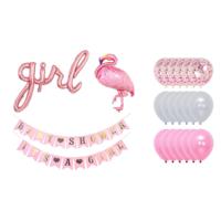 Babyshower versiering Flamingo (Roze) - thumbnail