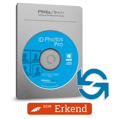 Pixel-Tech idphotos update-abonnement verlenging 1 jaar