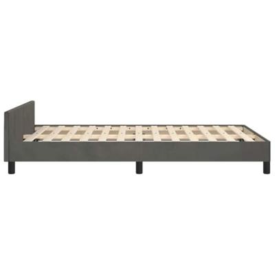 Bedframe zonder matras 120x200 cm fluweel donkergrijs