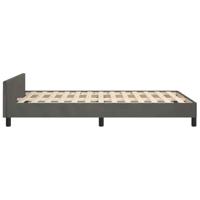 Bedframe zonder matras 120x200 cm fluweel donkergrijs - thumbnail