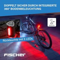 FISCHER FAHRRAD TWIN Achterlicht LED Zwart - thumbnail