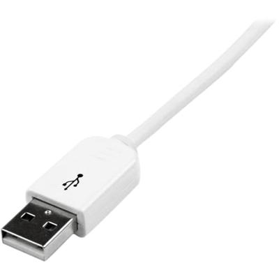 StarTech.com 1m USB iPhone/iPad en iPod oplaadkabel, USB op Apple 30 pin dock connector/stekker datakabel, wit