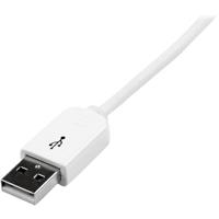 StarTech.com 1m USB iPhone/iPad en iPod oplaadkabel, USB op Apple 30 pin dock connector/stekker datakabel, wit - thumbnail