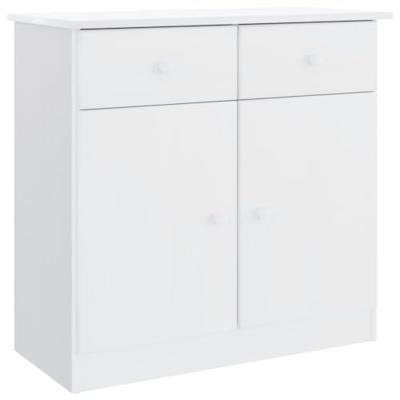 Dressoir ALTA 77x35x73 cm massief grenenhout wit