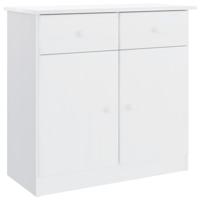 Dressoir ALTA 77x35x73 cm massief grenenhout wit - thumbnail