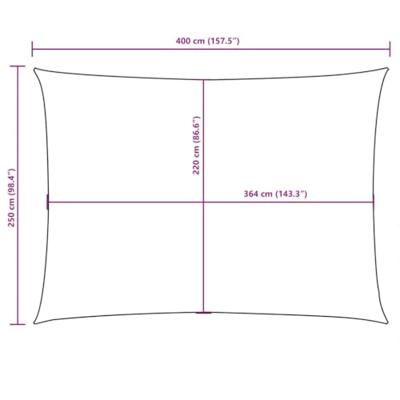 VidaXL Zonnescherm rechthoekig 2,5x4 m oxford stof donkergroen - thumbnail