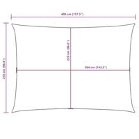VidaXL Zonnescherm rechthoekig 2,5x4 m oxford stof donkergroen - thumbnail