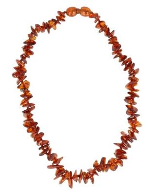 Edelstenen Babyketting Barnsteen Cognac