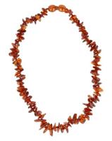 Edelstenen Babyketting Barnsteen Cognac - thumbnail