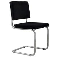 Zuiver Ridge Rib eetkamerstoel Black - thumbnail