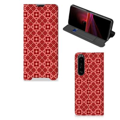 Sony Xperia 1 III | Hoesje met Magneet | Batik Rood