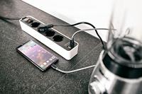 Brennenstuhl Ecolor stekkerdoos 4-voudig + 2x USB - thumbnail
