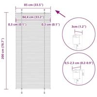 Pliss rolgordijn 85x200 cm stofbreedte 84,4 cm polyester roze - thumbnail