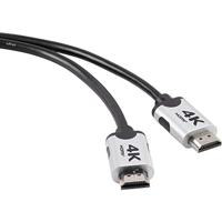 SpeaKa Professional SP-6344140 HDMI-kabel HDMI Aansluitkabel HDMI-A-stekker, HDMI-A-stekker 3.00 m Zwart 4K UHD, Audio Return Channel (ARC), Vergulde - thumbnail