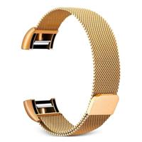 Smart Watch roestvrijstalen polsband horlogeband voor FITBIT charge 2 (goud) - thumbnail