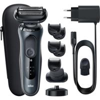 Braun 61-N4500CS Series 6 Scheerapparaat Zwart/Grijs - thumbnail