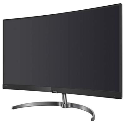 Philips 248E9QHSB Curved Monitor 23,6 inch, VGA, HDMI, 1920 x 1080, 75 Hertz, FreeSync, 4 ms reactietijd, zwart