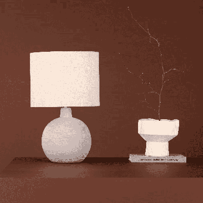 Nohr Tafellamp 'Dhara' kleur Grijs Nohr Tafellamp 'Dhara' kleur Grijs