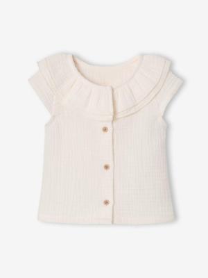 Blouse meisjes pasgeboren ecru