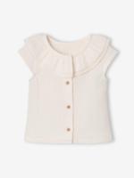 Blouse meisjes pasgeboren ecru - thumbnail