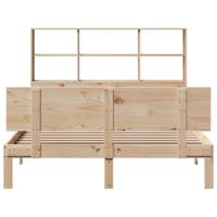 Bed met boekenkast zonder matras massief grenenhout 120x190 cm - thumbnail