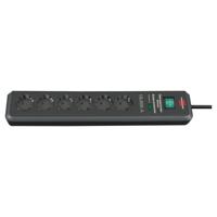 Brennenstuhl 1159540366 PDU Stekkerdoos | Secure-Tec | 6 Sockets | Overspanningsbeveiliging | Schakelaar | Zwart | 2 meter - thumbnail