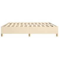 Boxspringframe stof crmekleurig 200x200 cm - thumbnail