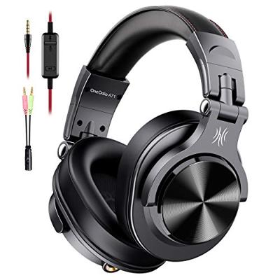 OneOdio A71M Over Ear headset Kabel Stereo Zwart High-Resolution Audio, Ruisonderdrukking (microfoon) Headset, Zwenkbare oorschelpen DJ OneOdio A71M Over Ear headset Kabel Stereo Zwart High-Resolution Audio, Ruisonderdrukking (microfoon) Headset, Zwenkbare oorschelpen DJ