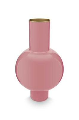 Pip Studio Vaas Metaal Medium Roze 24x40cm