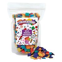 Colorations - houten mozaïek vierkantjes, 1000st. - thumbnail