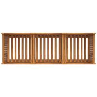 Plantenbak met voering 150x50x75 cm massief acaciahout - thumbnail