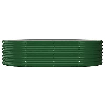 VidaXL Plantenbak 152x80x36 cm gegalvaniseerd staal groen VidaXL Plantenbak 152x80x36 cm gegalvaniseerd staal groen